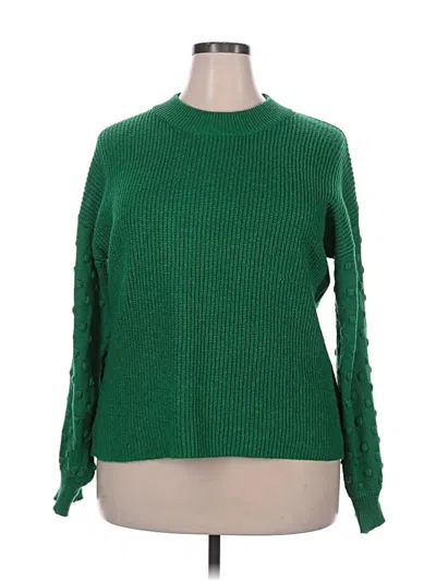 Pre-owned Cece Pullover Sweater In Green