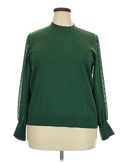 Pre-owned Cece Pullover Sweater In Green