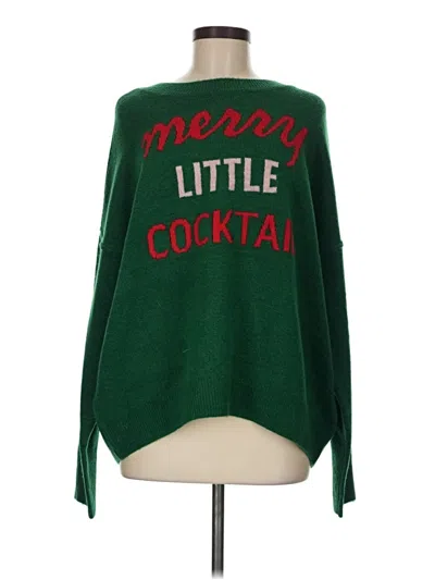 Cece Pullover Sweater In Green