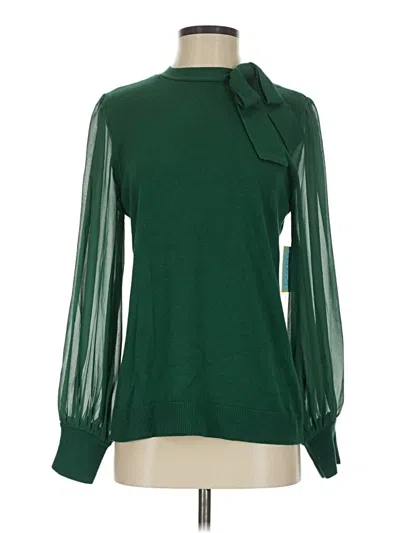 Pre-owned Cece Pullover Sweater In Green