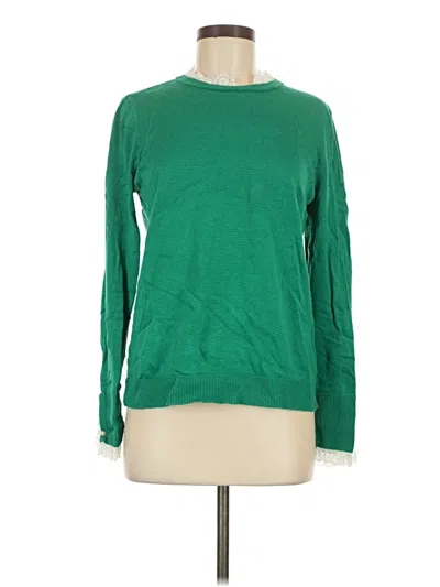 Pre-owned Cece Pullover Sweater In Green
