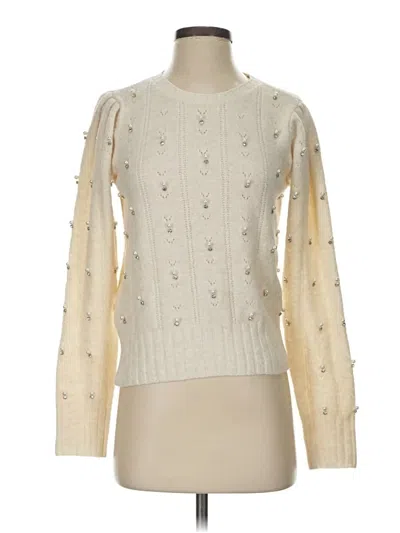 Pre-owned Cece Pullover Sweater In Ivory