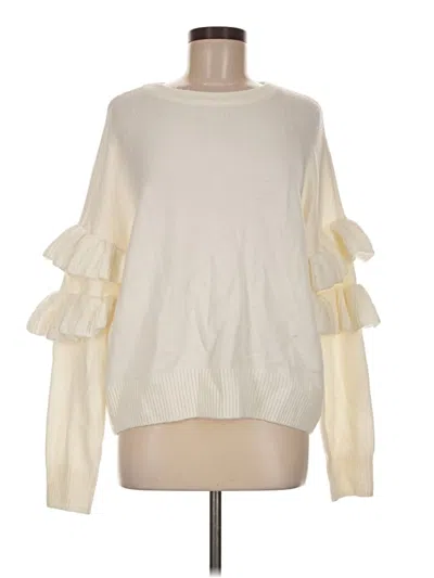 Pre-owned Cece Pullover Sweater In Ivory