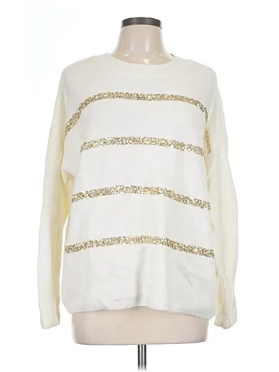Pre-owned Cece Pullover Sweater In Ivory