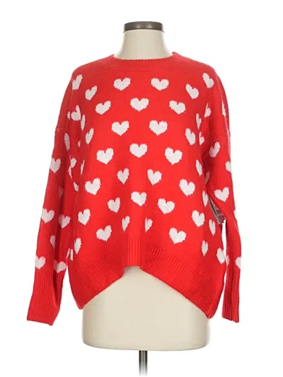 Pre-owned Cece Pullover Sweater In Red