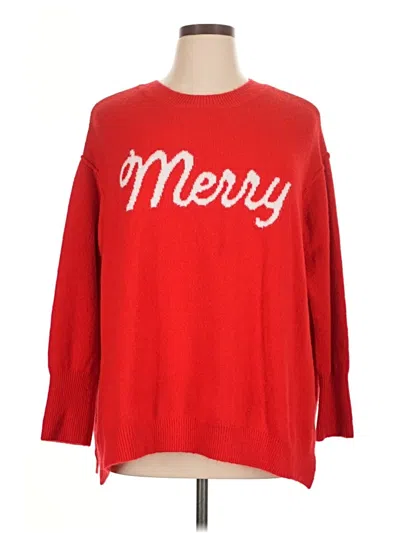 Pre-owned Cece Pullover Sweater In Red