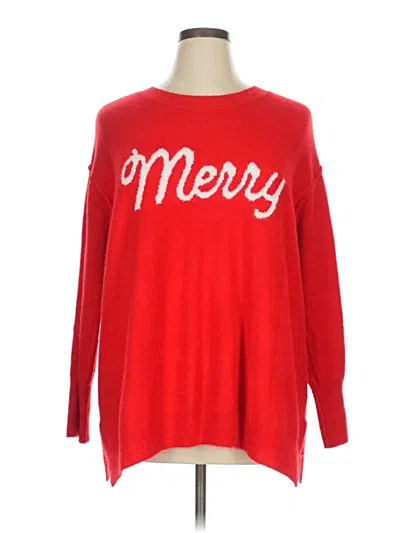 Pre-owned Cece Pullover Sweater In Red