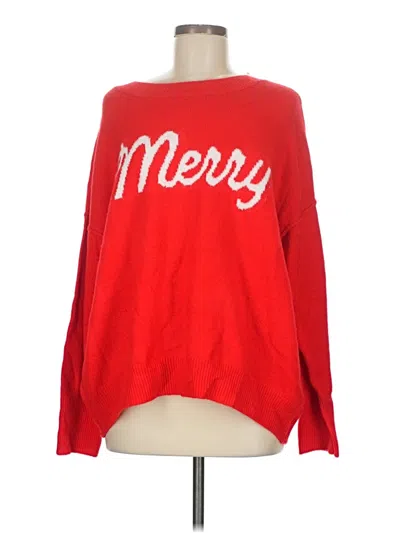 Pre-owned Cece Pullover Sweater In Red