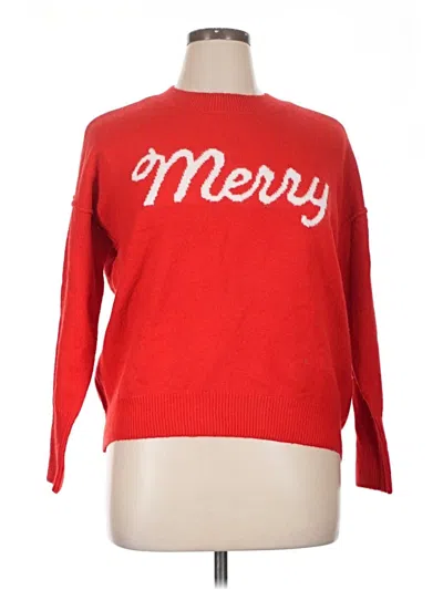 Pre-owned Cece Pullover Sweater In Red