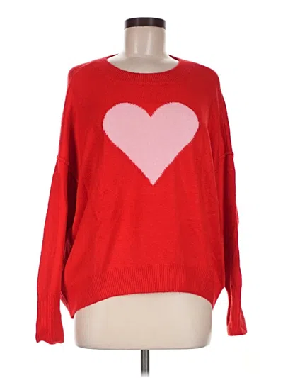 Pre-owned Cece Pullover Sweater In Red