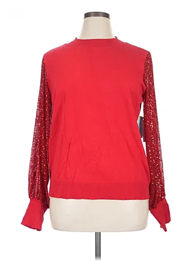 Pre-owned Cece Pullover Sweater In Red