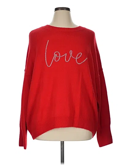 Pre-owned Cece Pullover Sweater In Red