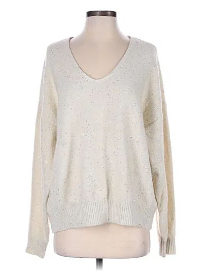 Pre-owned Cece Pullover Sweater In Silver