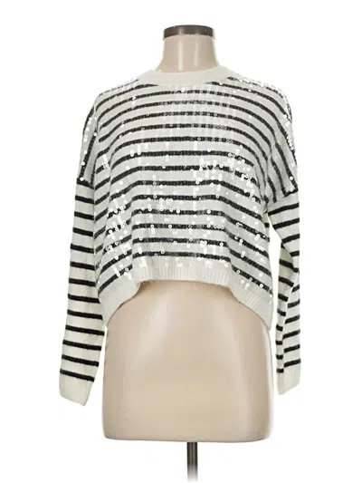 Pre-owned Cece Pullover Sweater In Silver