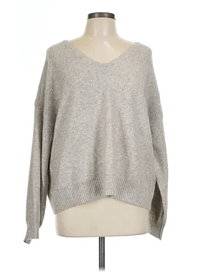 Pre-owned Cece Pullover Sweater In Silver