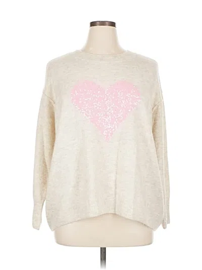 Pre-owned Cece Pullover Sweater In White