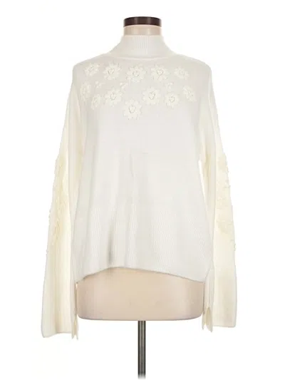 Pre-owned Cece Pullover Sweater In White