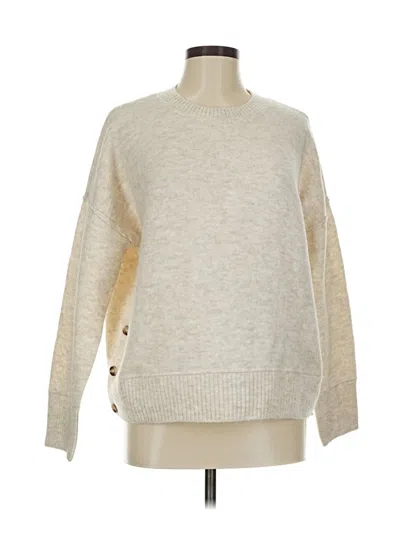 Pre-owned Cece Pullover Sweater In White
