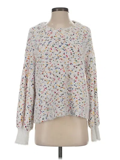 Pre-owned Cece Pullover Sweater In White