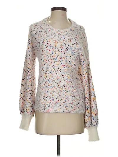 Pre-owned Cece Pullover Sweater In White