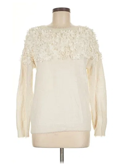 Pre-owned Cece Pullover Sweater In White