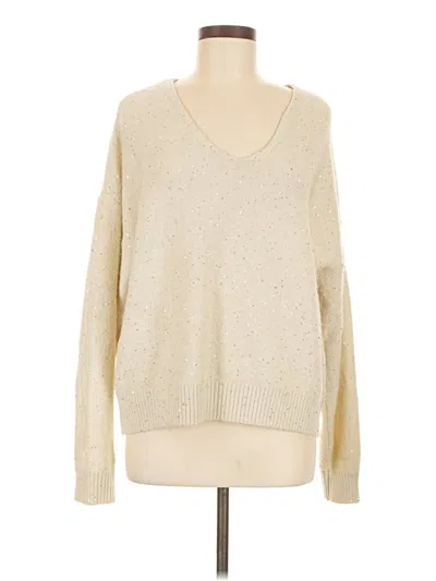 Pre-owned Cece Pullover Sweater In White