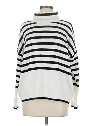 Pre-owned Cece Pullover Sweater In White