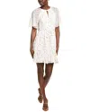 Shop Cece Raglan Fluted Hem Mini Skater Dress