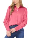 Cece Regular Fit Button Up In Pink