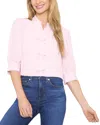 Cece Regular Fit Button Up In Pink