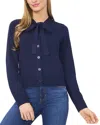 Cece Regular Fit Wool-blend Cardigan In Blue