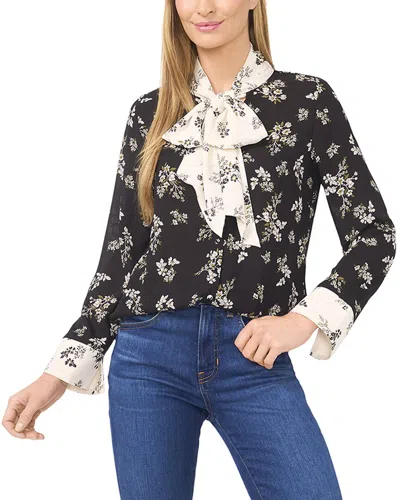 Cece Relaxed Fit Blouse In Black