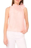 Cece Rhinestone Bow Top In Pink