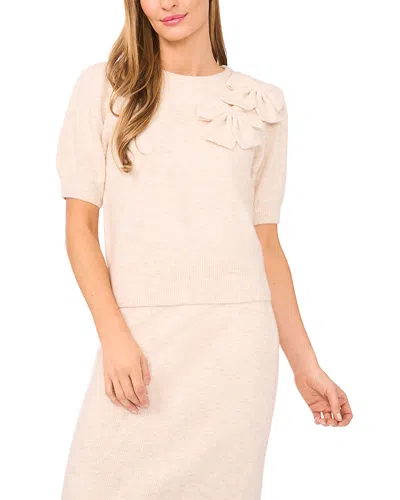 CECE CECE RIBBON APPLIQUE SWEATER