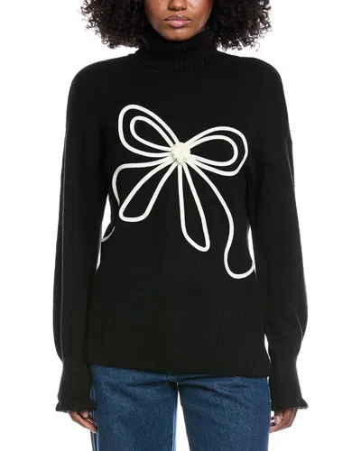 Cece Ribbon Sweater In Gray