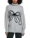 Cece Ribbon Sweater In Gray