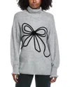 Cece Ribbon Sweater In Gray