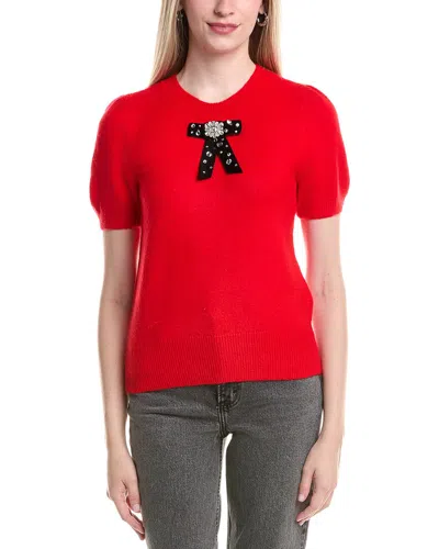 CECE CECE RIBBON TRIM SWEATER