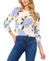 Cece Rosa Jubilee Celebration Sweater In New Ivory
