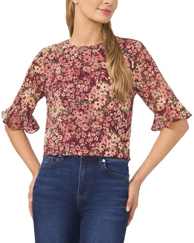 CECE CECE RUFF CUFF BLOUSE