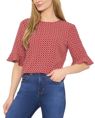 CECE RUFF CUFF BLOUSE