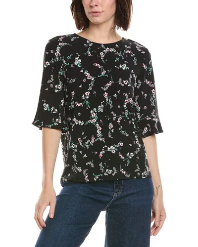 Cece Ruffle Cuff Knit Top In Multi