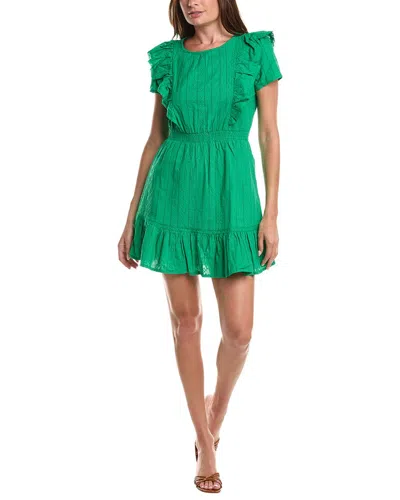 Cece Ruffle Front Mini Dress In Pink