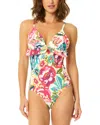 Cece Ruffle One-piece In Multi