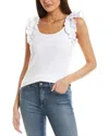 Cece Ruffle Rib Tank