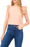 Cece Ruffle Sleeve Textured Knit Top
