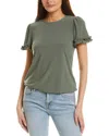 Cece Ruffle Trim Top