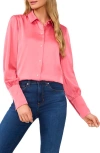 Cece Satin Button-up Shirt