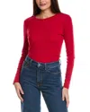Cece Scallop Top In Red