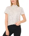 Cece Sequined Top In Champagne
